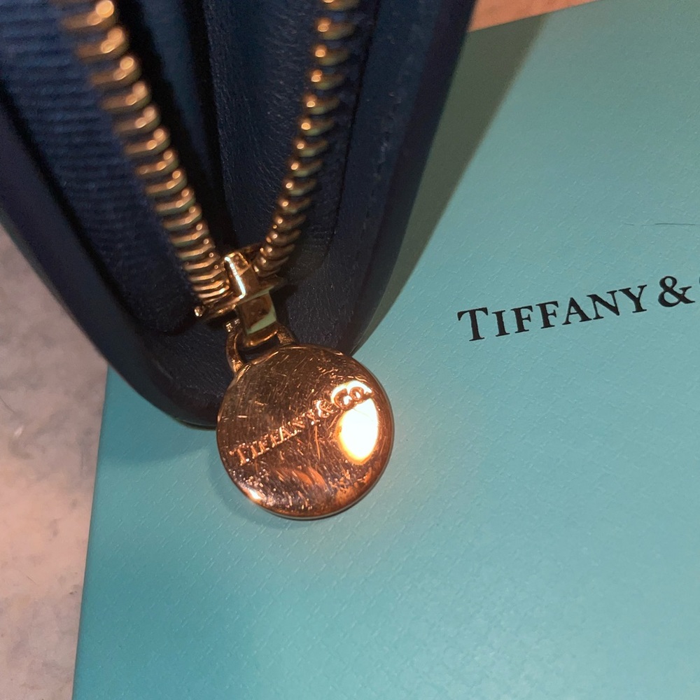 Tiffany & Co. Small wallet. Navy blue - Picture 5 of 6